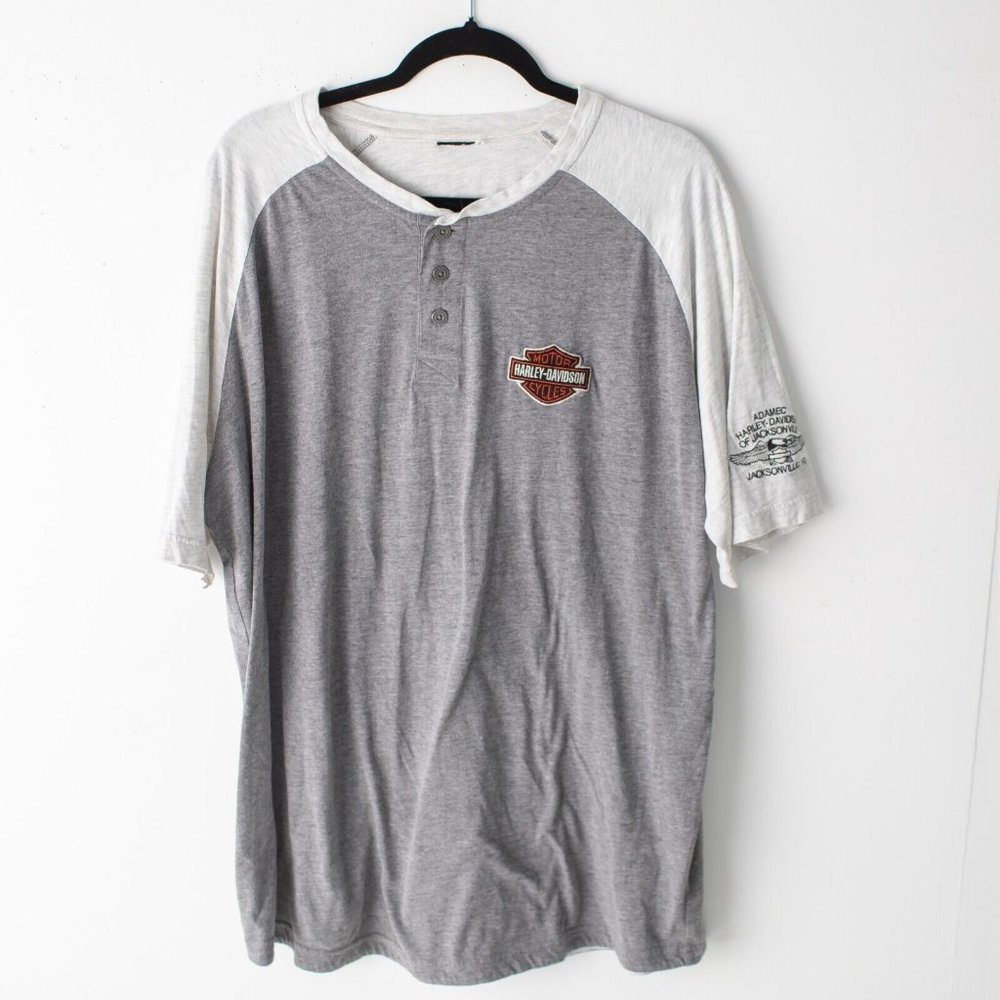 Harley Davidson Long Sleeve T Shirt Size‎ XL Adamec Jacksonville Men's Harley
